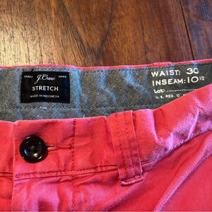 Men’s J Crew Stretch Chino Shorts, Size 30”